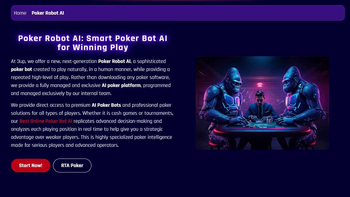 3UpGaming Poker AI Robot